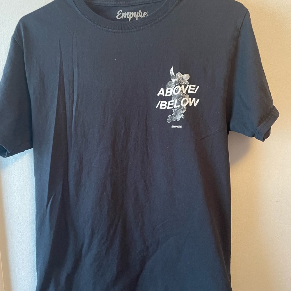 Black “Above//Below” Empyre T-Shirt. Size S.